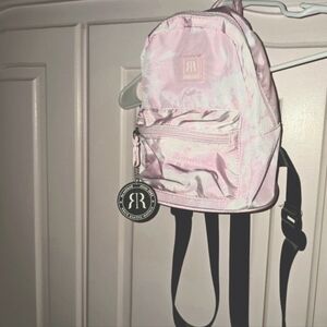 Pink  and white cloud back pack